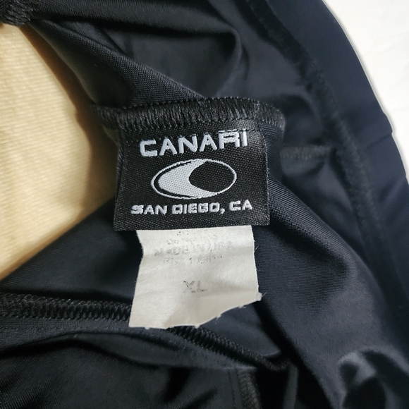 CANARI Padded Cycling Shorts Men's XL Black Bicycle Grip Tigh Athletic Stretch - Picture 8 of 11
